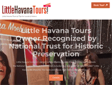 Tablet Screenshot of littlehavanatours.com